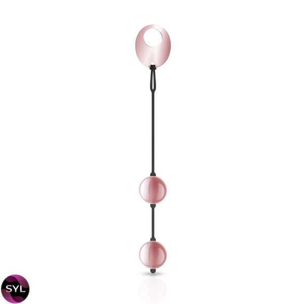 Металлические вагинальные шарики Rosy Gold - Nouveau Kegel Balls, вес 376гр, диаметр 2,8см SO4594 фото