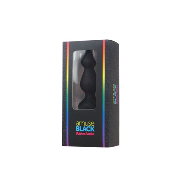 Анальна пробка Adrien Lastic Amuse Mini Black (S) з двома переходами, макс. діаметр 3 см AD20289 SafeYourLove