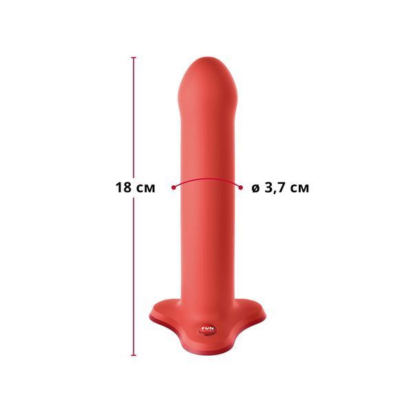 Orange Fun Factory MAGNUM dildo, very flexible, length 18.3 cm, diameter 3.7 cm