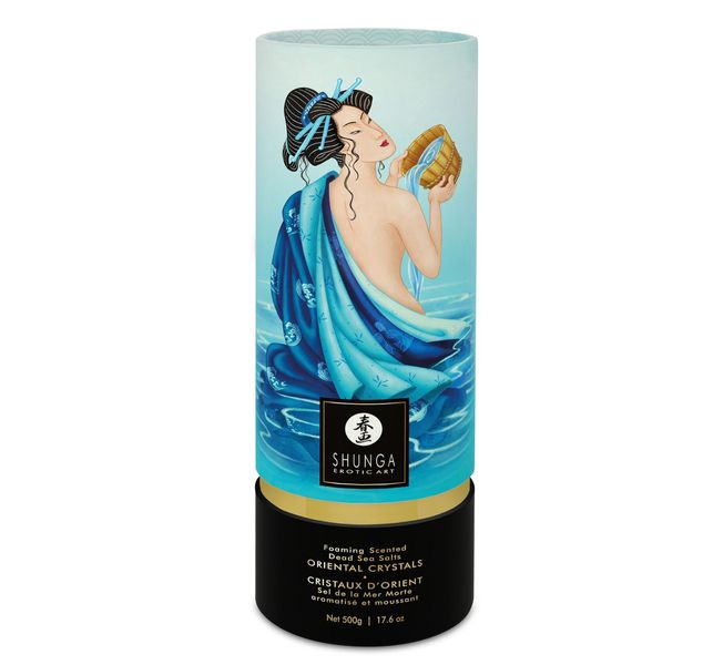 Пінлива сіль для ванни Shunga Dead Sea salt Oriental Crystals — Ocean Temptations (500 г), сіль Мерт SO6894 SafeYourLove