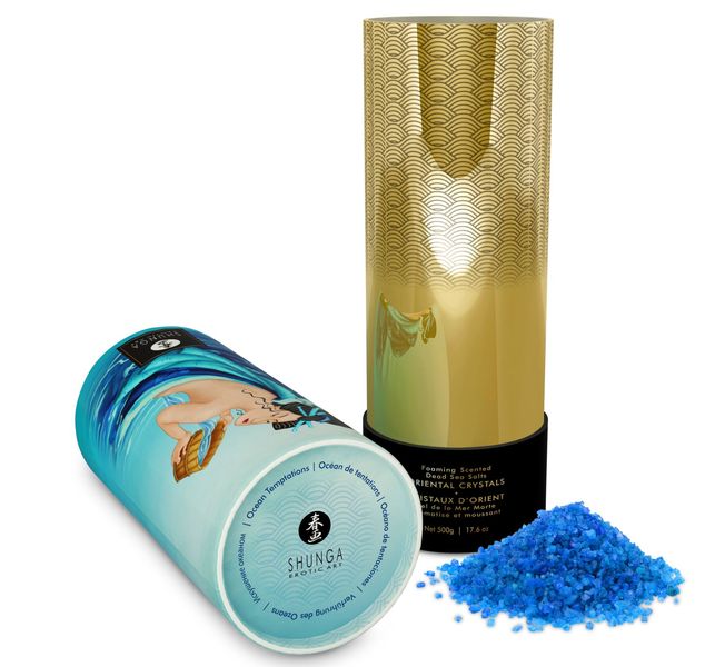 Пінлива сіль для ванни Shunga Dead Sea salt Oriental Crystals — Ocean Temptations (500 г), сіль Мерт SO6894 SafeYourLove