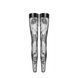 Sexy open toe stockings L F243 Noir Handmade, with patterns, black