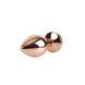 Gold CHISA MATRIX MONT gold anal plug with multi-colored stone, size M