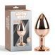 Gold CHISA MATRIX MONT gold anal plug with multi-colored stone, size M