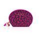 Розовый мини вибромассажер Rianne S: Lovely Leopard, 10 режимов работы, косметичка-чехол SO3886 фото 3