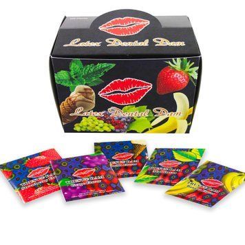 Zestaw serwetek lateksowych Latex Dental Dams r&oacute;żne 100 szt