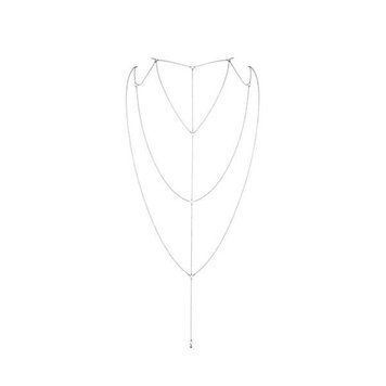Срібний ланцюжок для спини Bijoux Indiscrets Magnifique Back and Cleavage Chain, прикраса для тіла