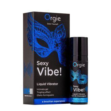 Рідкий вібратор Orgie Sexy Vibe! Liquid Vibrator, 15 мл, з ефектом мурашок SX1549 SafeYourLove