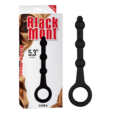 Анальная цепочка силикон Chisa Black Mont 13.5 sm черная CH76063 фото