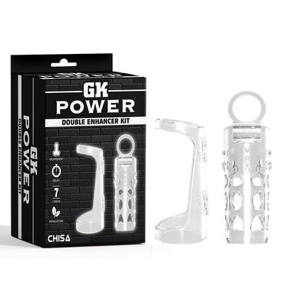 Насадка на пеніс Chisa Double Enhancer Kit-Clear-GK Power 46563 /CN-101646563 SafeYourLove