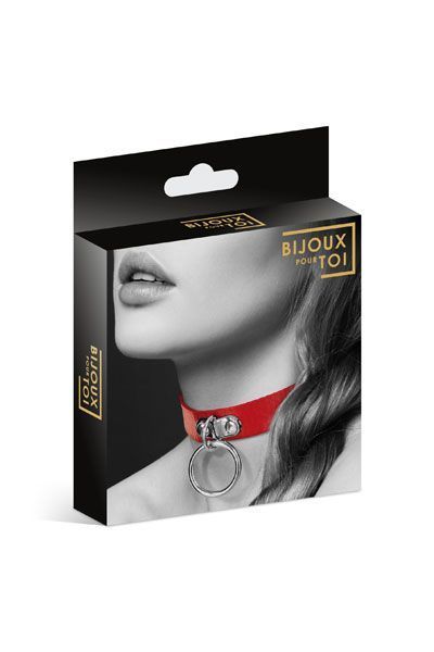 Чокер з кільцем для повідця Bijoux Pour Toi - FETISH SO1880 SafeYourLove