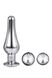 DT21874 набір анальних пробок конічної форми Dream Toys GLEAMING LOVE PLEASURE SET SILVER DT21874 фото 4 Safeyourlove