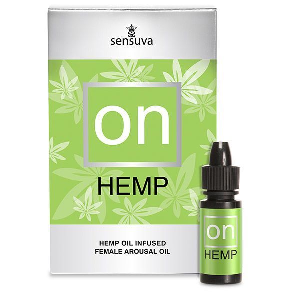 Krople pobudzające do łechtaczki Sensuva - ON for Her Hemp Infused Arousal Oil (5 ml) z olejem konopnym