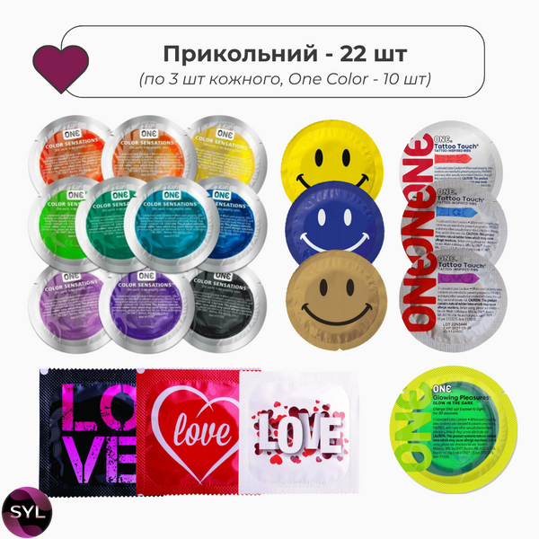 Набір прикольних презервативів 22 шт UCIU001171 SafeYourLove