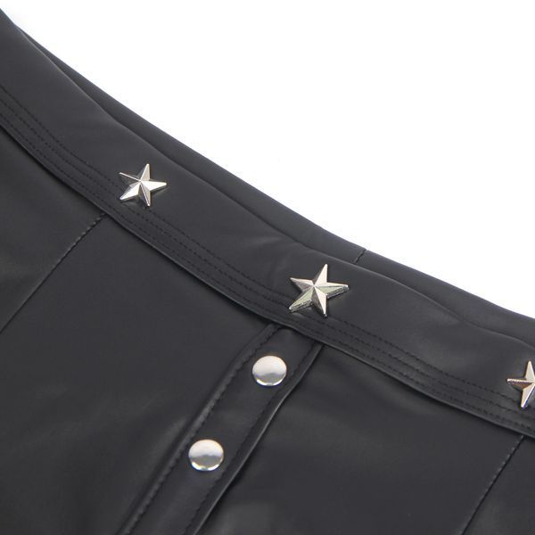 Мужские трусы-боксеры Star Night с имитацией кожи, черные, XL MP294-1/XL фото