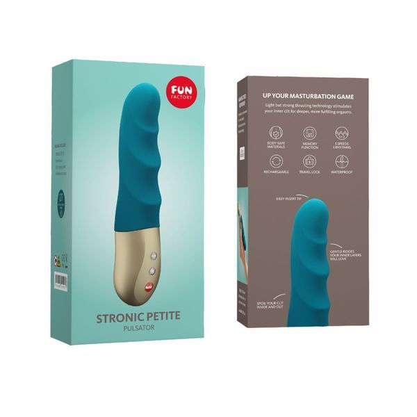 Fun Factory STRONIC PETITE mini pulsator deep sea blue, 8 modes, suitable for beginners