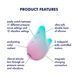 Вакуумный клиторальный стимулятор с вибрацией Satisfyer Mermaid Vibes Mint/Pink, 2 мотора SX1209 фото 4