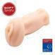 Beżowy realistyczny masturbator waginalny Crazy Bull, 14 x 4,6 cm