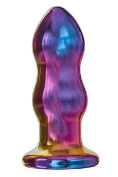Dream Toys GLAMOUR GLASS dwupoziomowy szklany wibrujący korek analny