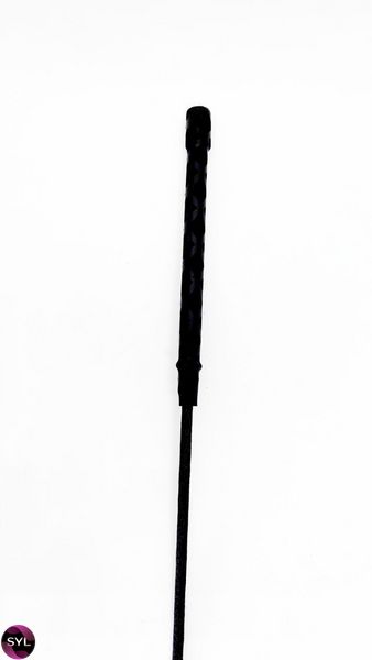 Стек DS Fetish екошкіра Whip PU Leather riding crop, чорний, 46 см 292401134 SafeYourLove