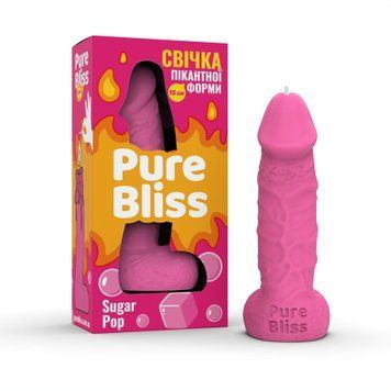 Ароматна свічка пікантної форми Pure Bliss Pink Sugar Pop (Жуйка) 15 см