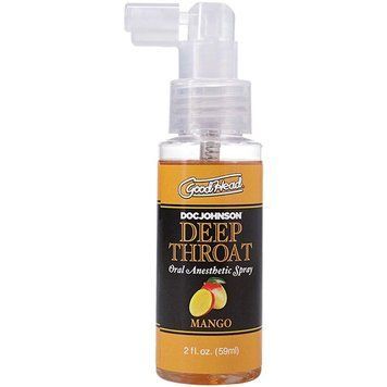 Спрей для минета Doc Johnson GoodHead DeepThroat Spray - Mango 59 мл для глубокого минета SX3465 фото