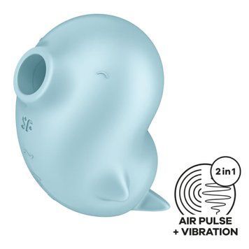 Вакуумний кліторальний стимулятор з вібрацією Satisfyer Sassy Seal, 2 незалежні мотори SX1210 SafeYourLove