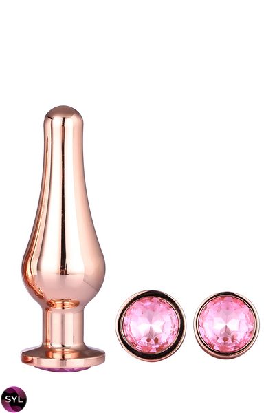 DT21875 набір анальних пробок конічної форми Dream Toys GLEAMING LOVE PLEASURE SET ROSE GOLD DT21875 SafeYourLove