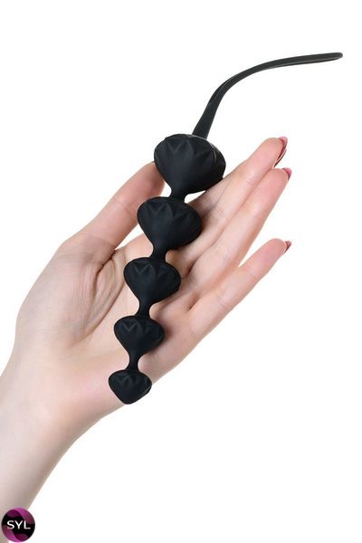 Набір анальних намистин Satisfyer Beads Black, силікон, макс. діаметр 3,3 см та 3,5 см SO2740 SafeYourLove