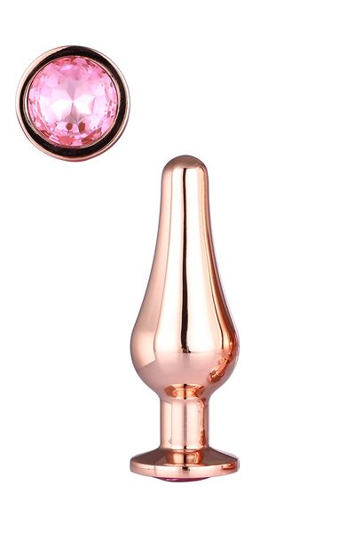 DT21826 анальна пробка конічної форми Dream Toys GLEAMING LOVE ROSE GOLD PLEASURE PLUG S DT21826 SafeYourLove