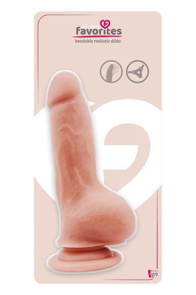 Dildo ALL TIME FAVORITES BENDABLE DILDO FLESH, Telesny, Beige