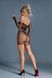 Bodystocking Caprice Lingerie Model 07 Rozmiar uniwersalny Czarny, g&oacute;ra, rowery, siateczka z kryształkami