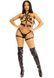 Портупея и гартеры Leg Avenue Garter Body Harness with Detachable Back Handle Black M SX1714 фото 8