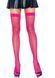 Leg Avenue Nylon Fishnet Thigh Highs, color Neon pink
