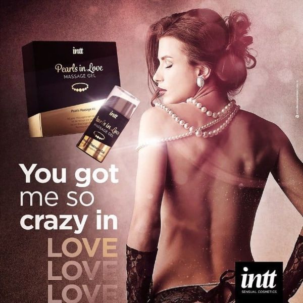 Набор для интимного массажа Intt Pearls in Love, 15 мл, с гелем и жемчужным ожерельем IN15370 фото