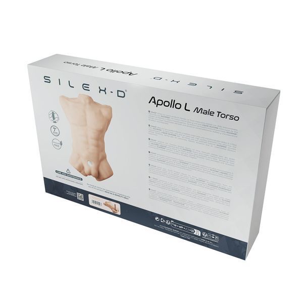 Torso with suction cup dildo SilexD Apollo L Male Torso, super realistic, thermosetting