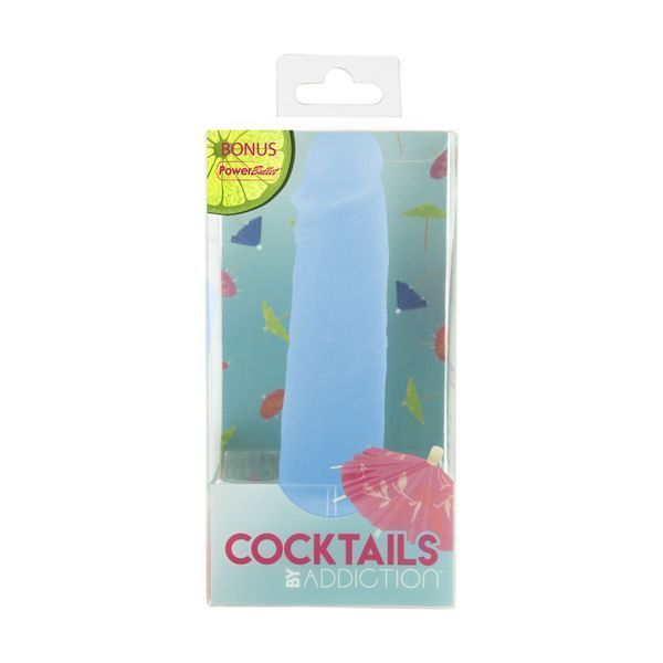 Фаллоимитатор на присоске Cocktails by Addiction &ndash; Blue Lagoon (мятая упаковка!!!) SX1298-R фото
