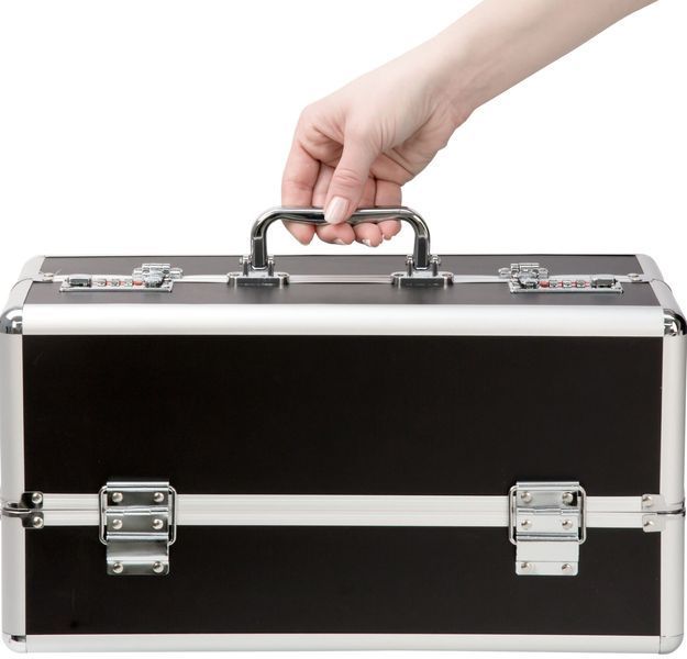 BMS Factory Sex Toy Storage Case &ndash; Duży zamykany futerał na wibrator w kolorze, kolor Black