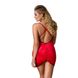 Сорочка приталенная с открытой спиной LENA CHEMISE red - Passion, трусики PS1028 фото 2