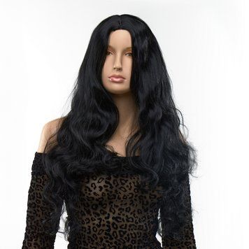 Парик длинный вьющийся Fetish Hair брюнетка, 65 см LS96643 фото