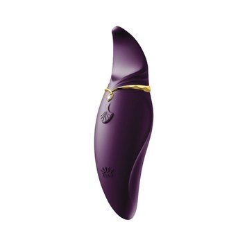 Wibrator 2w1 z językiem Zalo &mdash; Hero Twilight, kryształ Swarovskiego, Purple