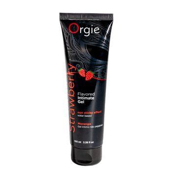 Water-based lubricant Orgie Lube Tube Strawberry, 100 ml, with the taste and aroma of strawberries