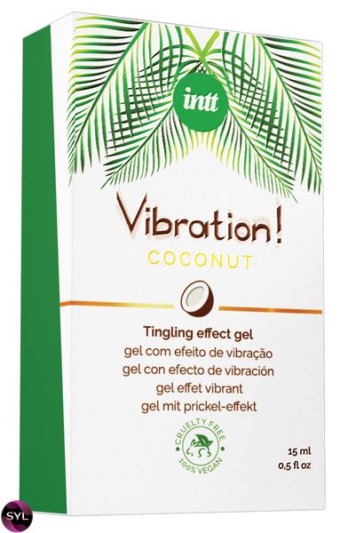 Рідкий вібратор Intt Vibration Coconut Vegan (15 мл) SO5972 SafeYourLove