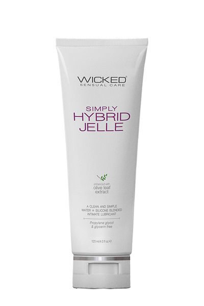 Лубрикант на водной/силиконовой основе WICKED SIMPLY HYBRID JELLE 120ML T252142 фото