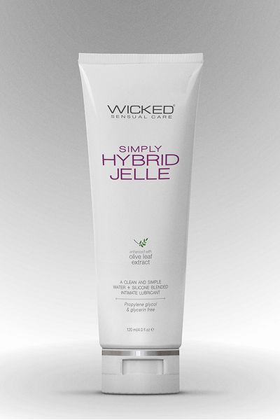 Лубрикант на водной/силиконовой основе WICKED SIMPLY HYBRID JELLE 120ML T252142 фото