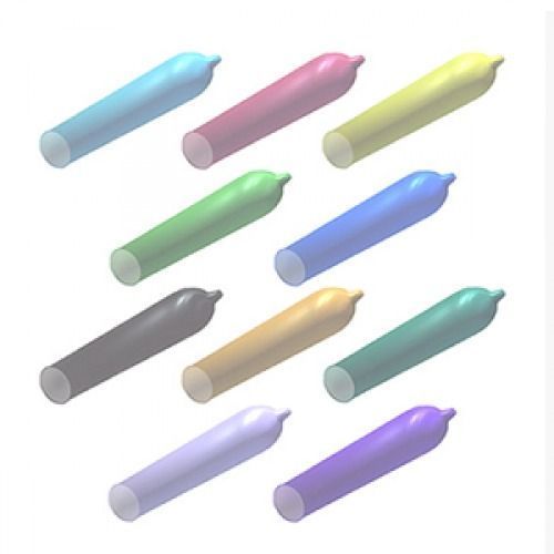 Набор латексных презервативов One Color Sensation силиконовой смазкой оранжевого цвета(цена за 5 шт) 202163-5 фото