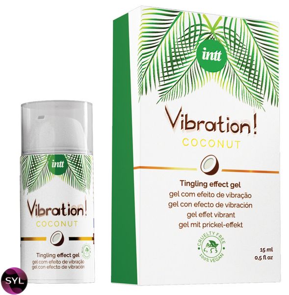 Рідкий вібратор Intt Vibration Coconut Vegan (15 мл) SO5972 SafeYourLove