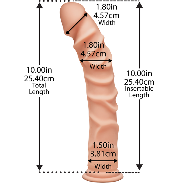 Фаллоимитатор Doc Johnson The D - Ragin D - 10 Inch Without Balls - ULTRASKYN, диаметр 3,8см SO1592 фото