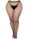 Leg Avenue Spandex micro net tights, 1X/2X, fine mesh, medium fit, Black