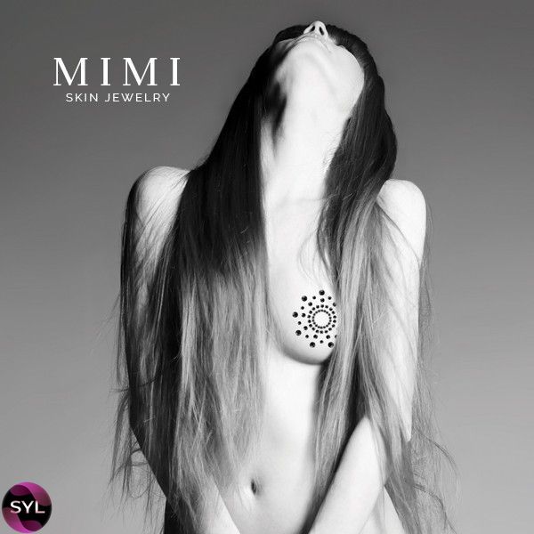 Украшения для груди со стразами MIMI Classic цвет: изумрудный Bijoux Indiscrets (Испания) B0094 фото
